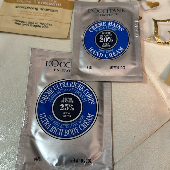 Free With $25 Purchase-L’Occitane Beauty Samples-Hand Cream Body Cream Shampoo - Picture 4 of 6